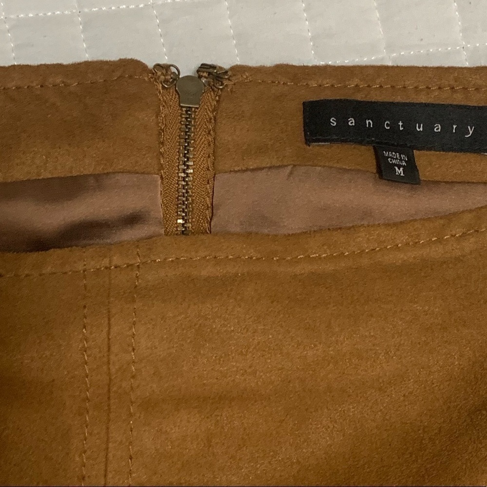 SANCTUARY - Brown Suede Skirt - Women's - Medium - Picture 3 of 3